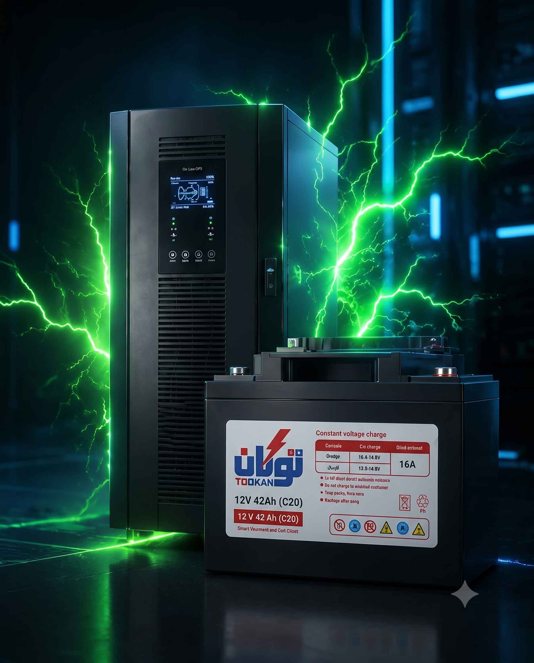 دستگاه UPS و باتری